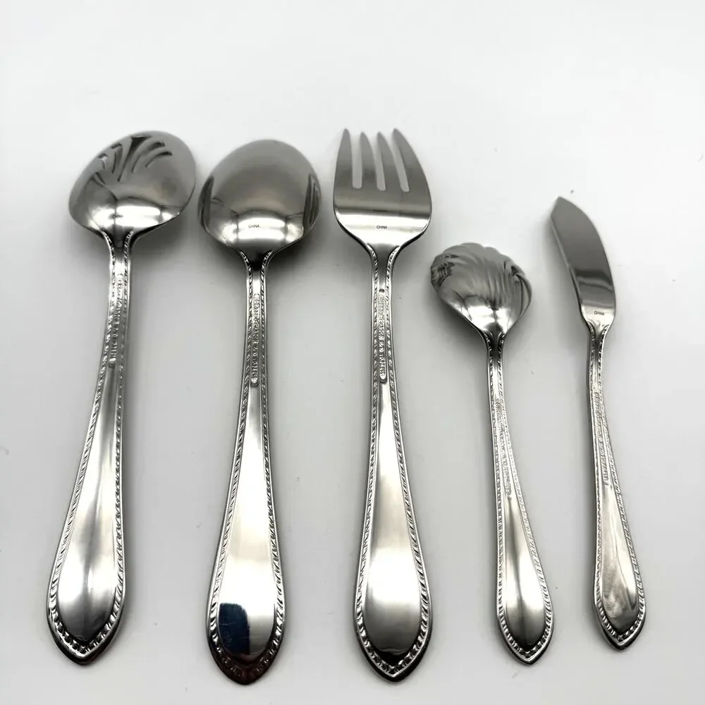 Reed & Barton Tradition Tanglewood 5 Piece Hostess Set Serving Spoon